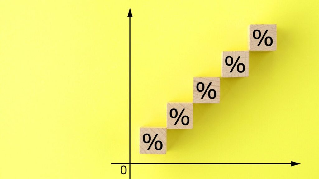 グラフと％のブロック